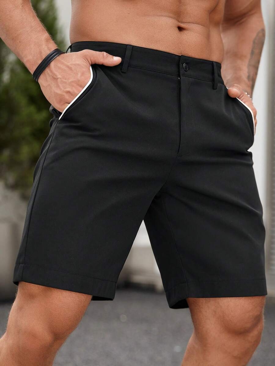 Men's Contrast Trim Chino Shor - Shorts Chino Slim recensione e prezzo