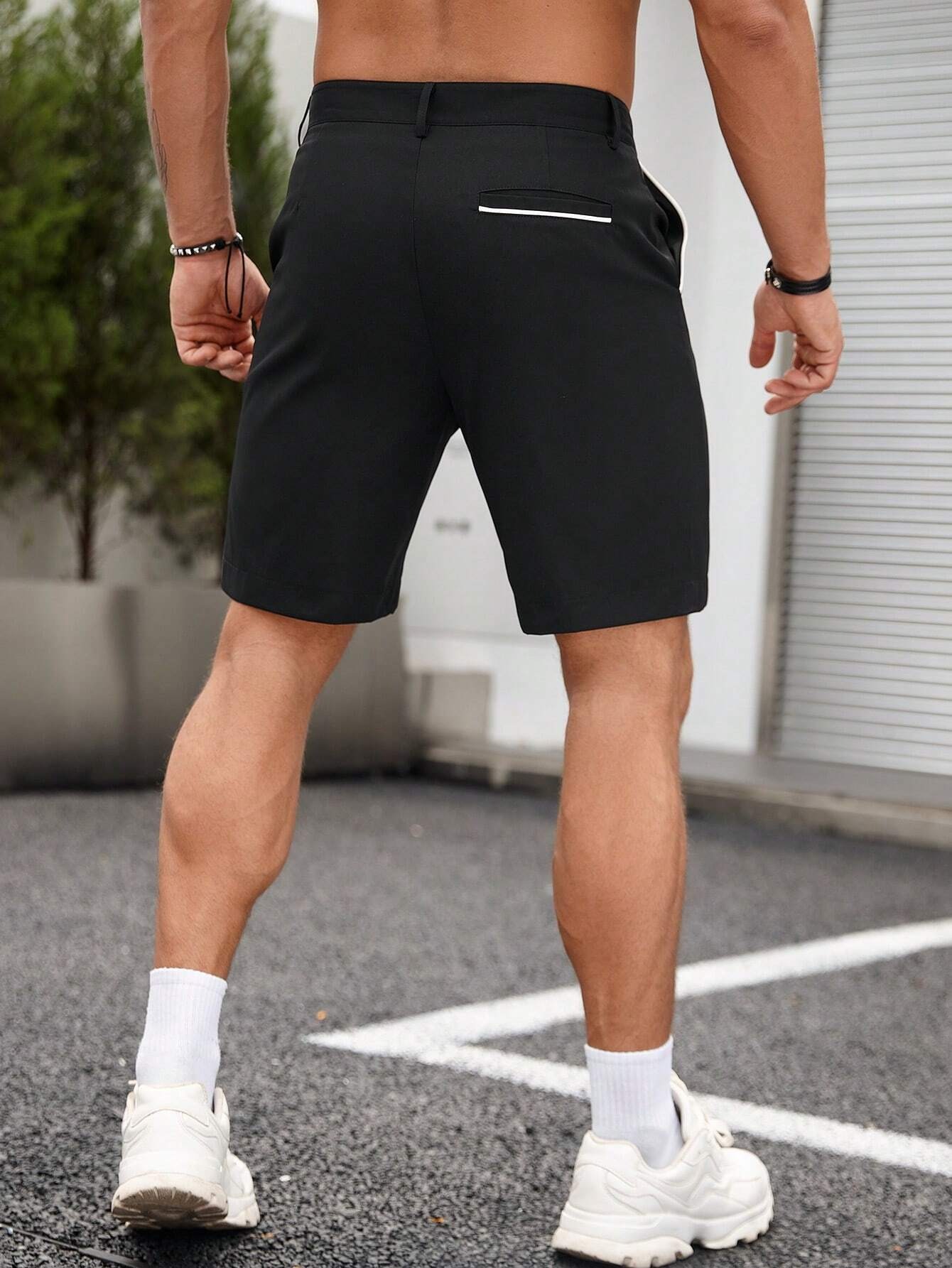 Men's Contrast Trim Chino Shor - Shorts Chino Slim recensione e prezzo