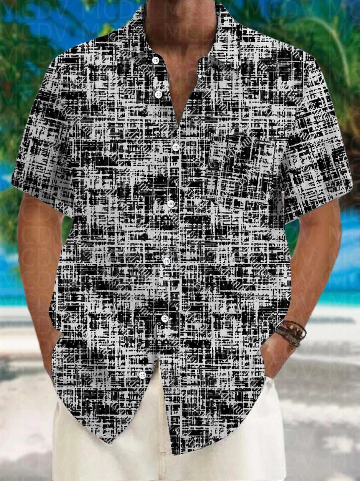 Flag Pattern Style Men's Hawai - Shirt Camp Collar recensione e prezzo