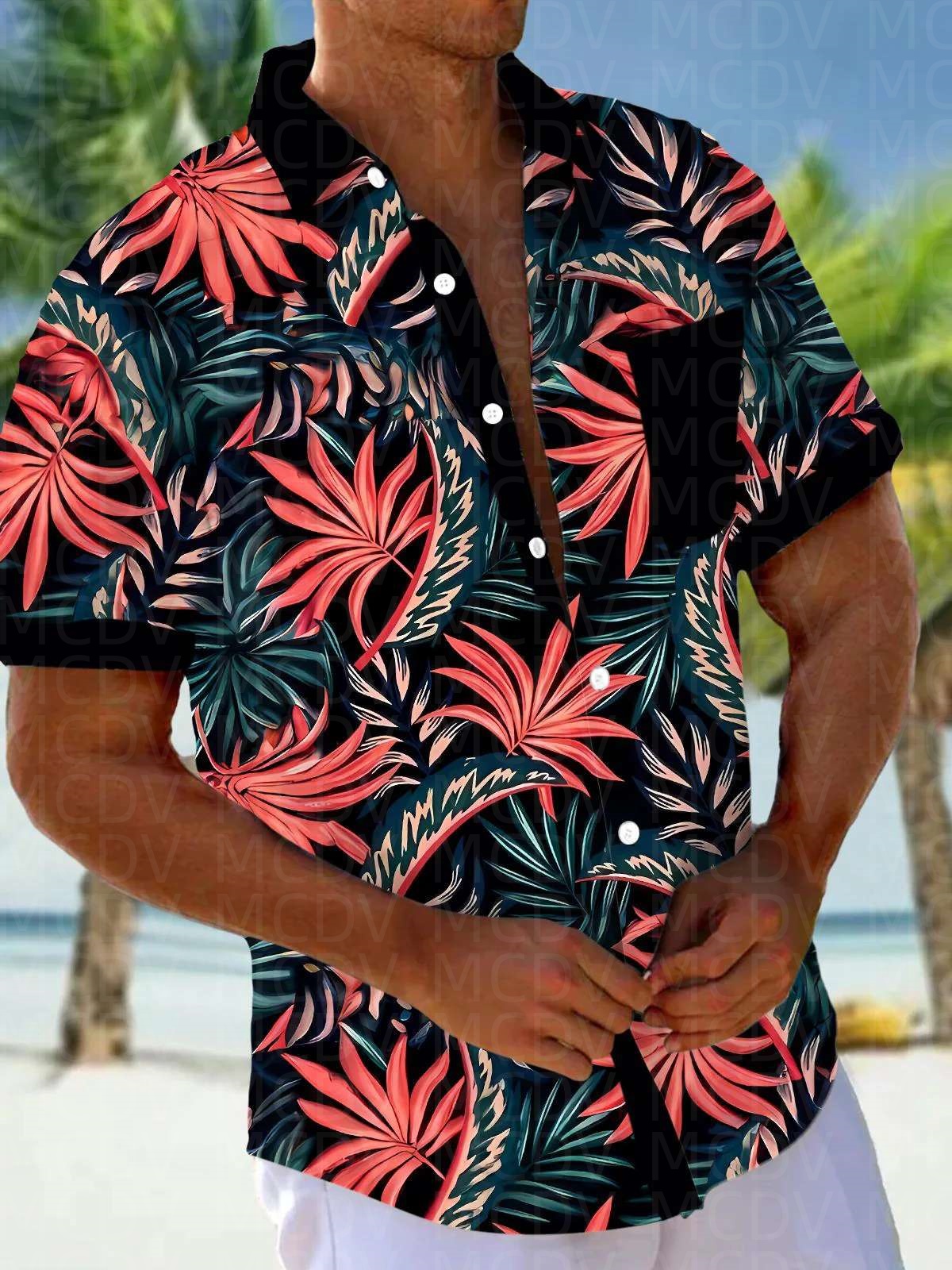 Flag Pattern Style Men's Hawai - Shirt Camp Collar recensione e prezzo