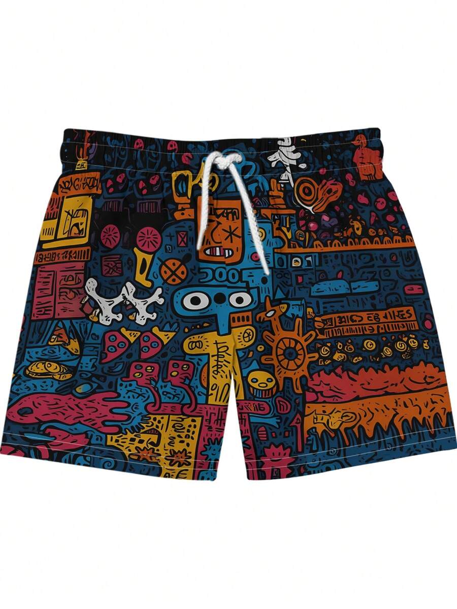 Mens Beach Shorts 3D Digital P - Swim Trunk Quick Dry recensione e prezzo