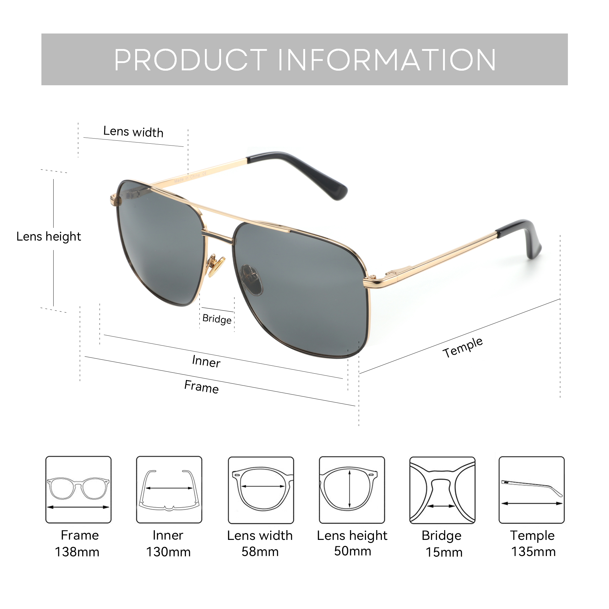 BLUEMOKY Aviator Polarized Pre - Sunglasses Aviator Polarized recensione e prezzo