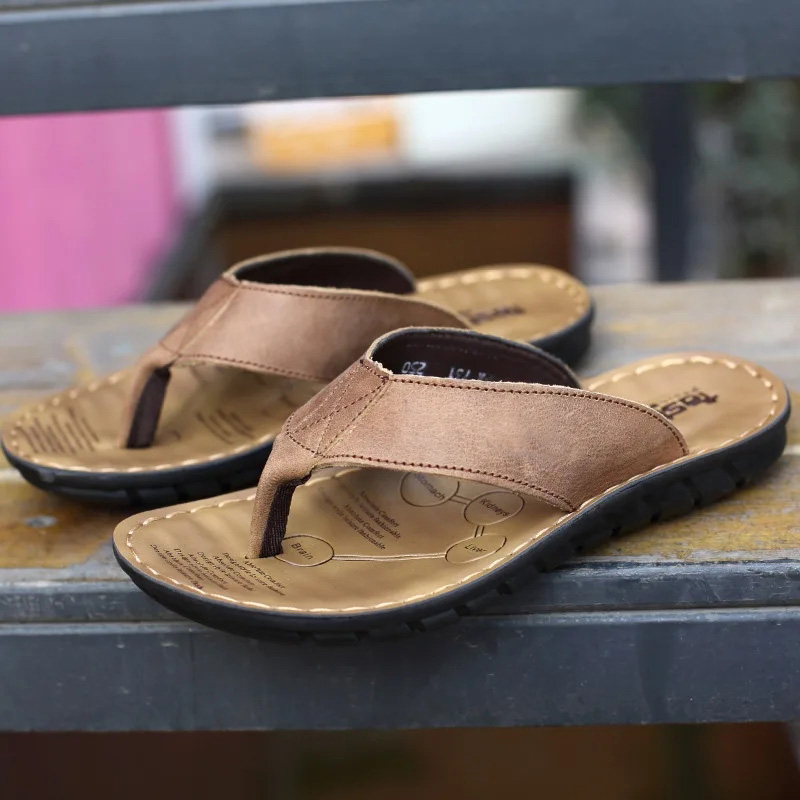 Roma Retro Man Slipper Solid C - Flip Flop Leather Men recensione e prezzo