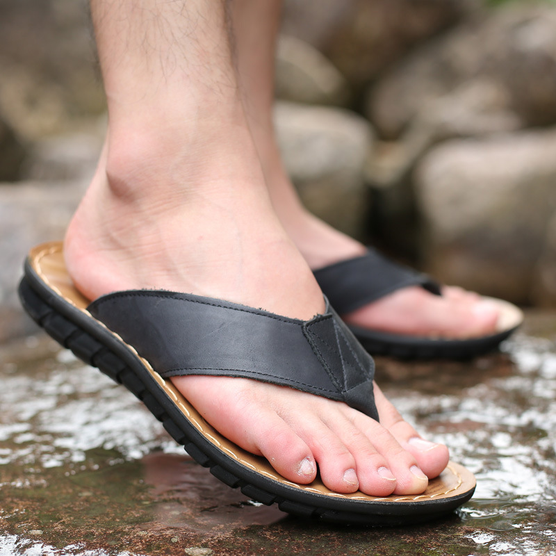 Roma Retro Man Slipper Solid C - Flip Flop Leather Men recensione e prezzo