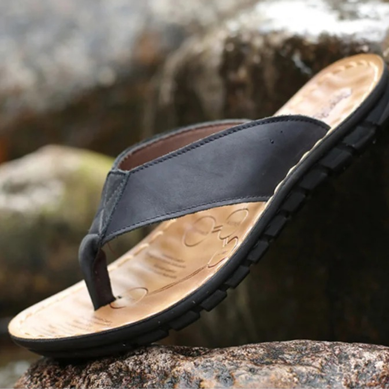 Roma Retro Man Slipper Solid C - Flip Flop Leather Men recensione e prezzo