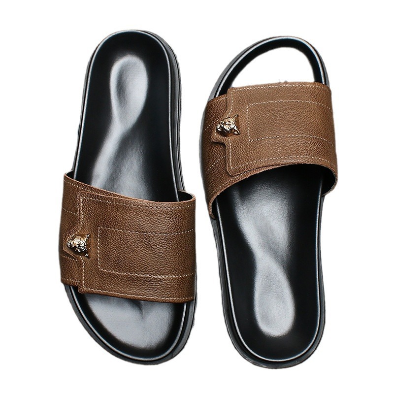 2025 New Genuine Leather Slipp - Flip Flop Leather Men recensione e prezzo