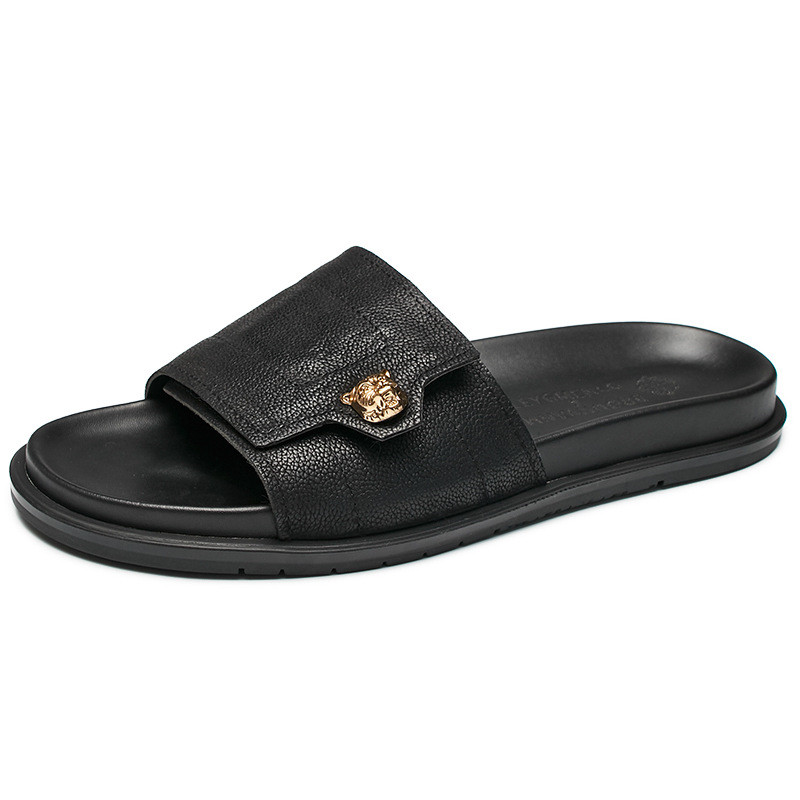 2025 New Genuine Leather Slipp - Flip Flop Leather Men recensione e prezzo