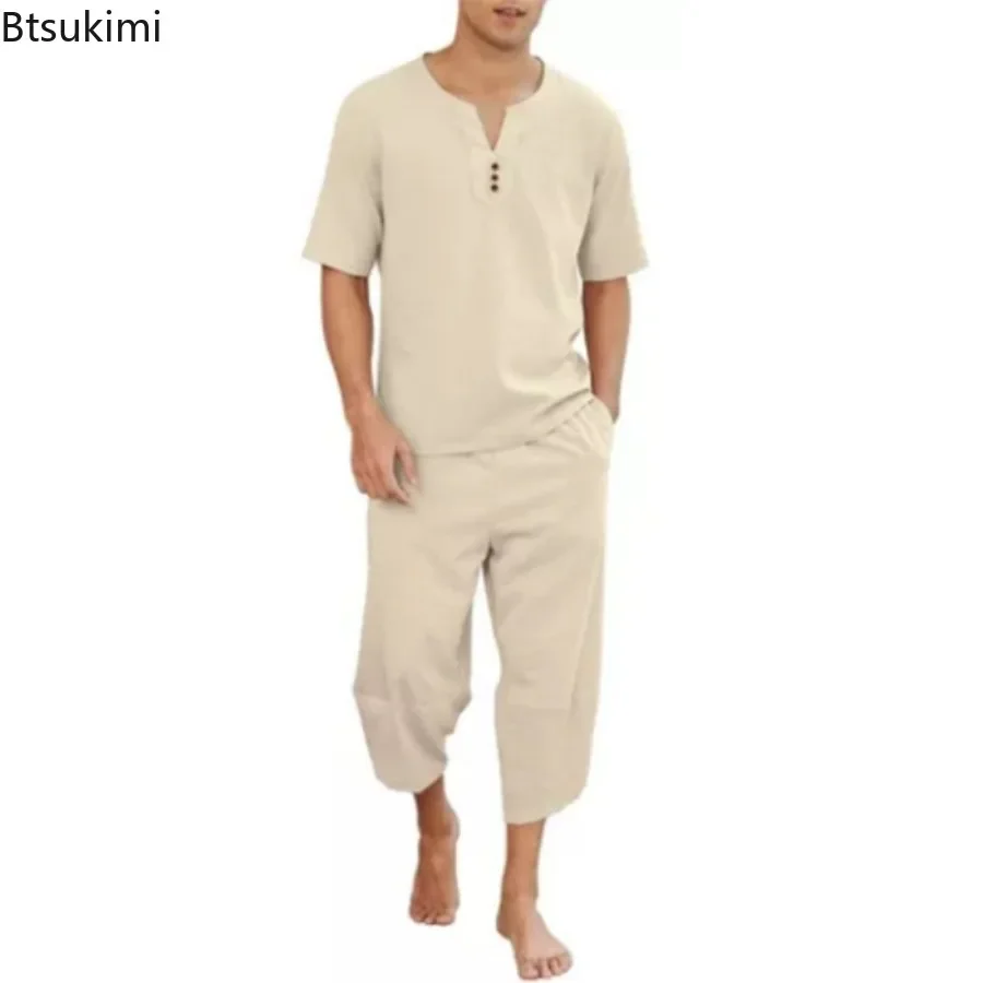 2026 Men's Hip Hop Cotton Line - Short Linen Drawstring recensione e prezzo
