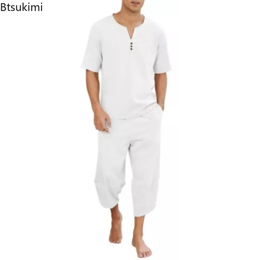 2026 Men's Hip Hop Cotton Line - Short Linen Drawstring recensione e prezzo