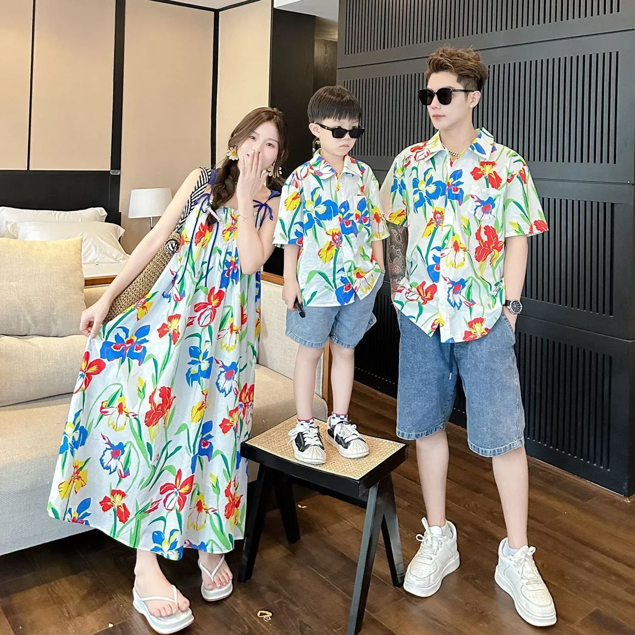 VacationClothes Korean Mommy a - Resort Shirt Floral recensione e prezzo