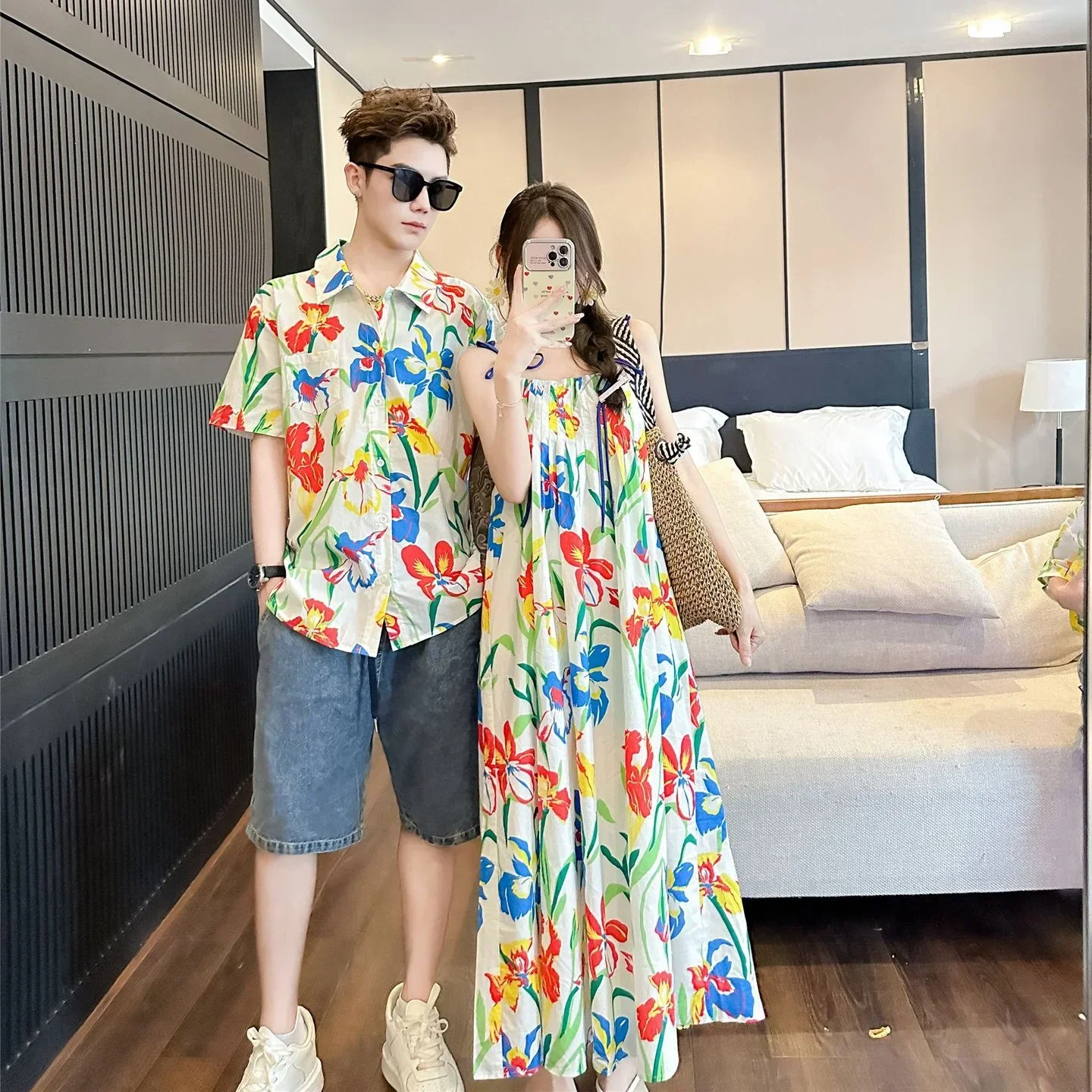 VacationClothes Korean Mommy a - Resort Shirt Floral recensione e prezzo