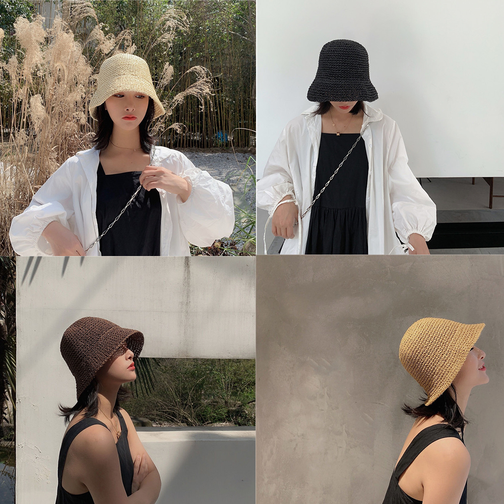 Hot Women's Fashion Summer Cap - Bucket Hat Straw recensione e prezzo