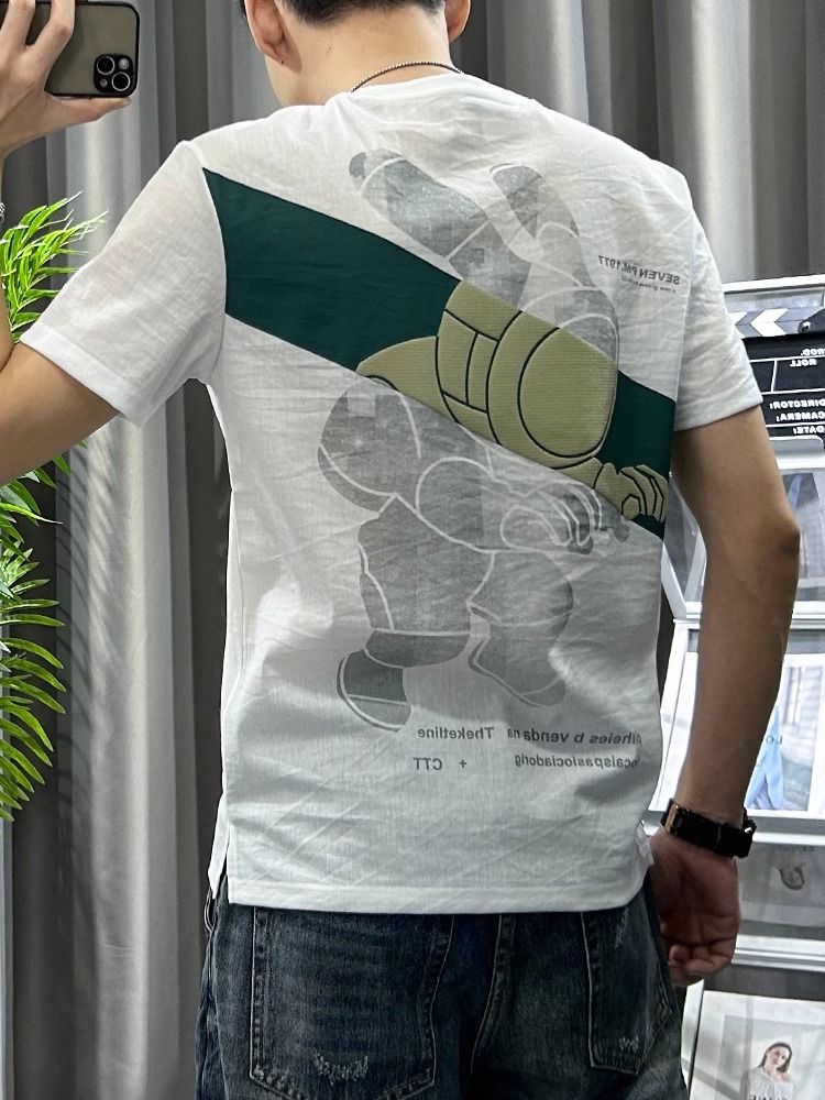 Male Tees Shirts White Linen T - Short Linen Drawstring recensione e prezzo