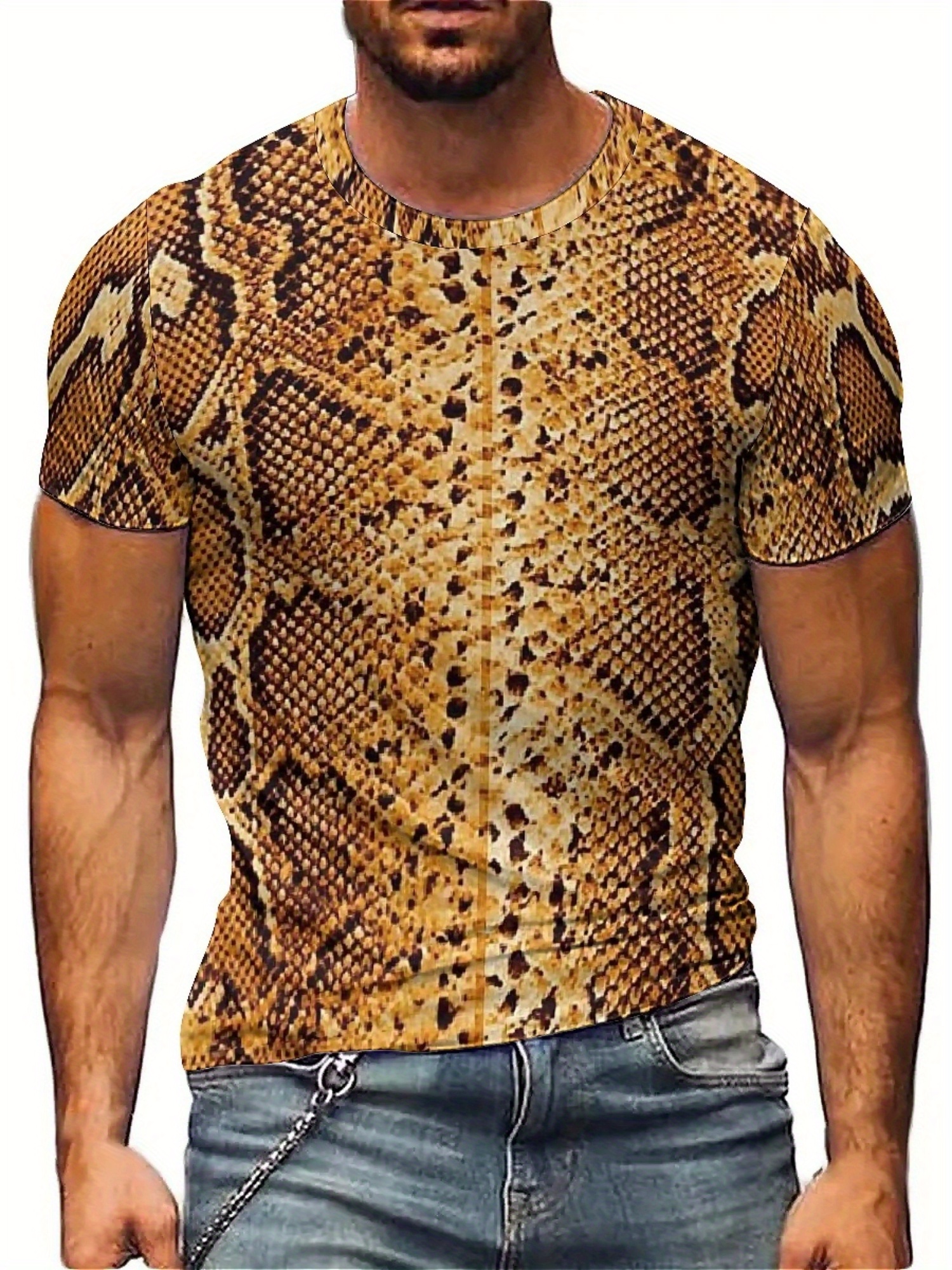 Men'S 3D Print Snake Graphic T - Tee Graphic Print recensione e prezzo