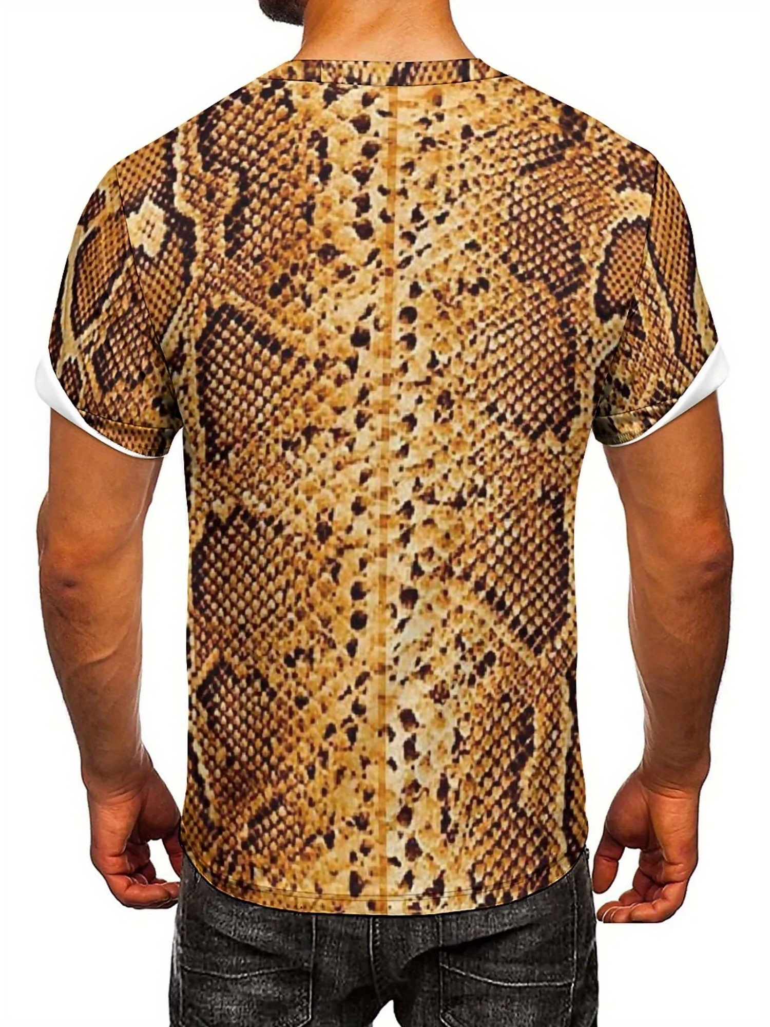 Men'S 3D Print Snake Graphic T - Tee Graphic Print recensione e prezzo
