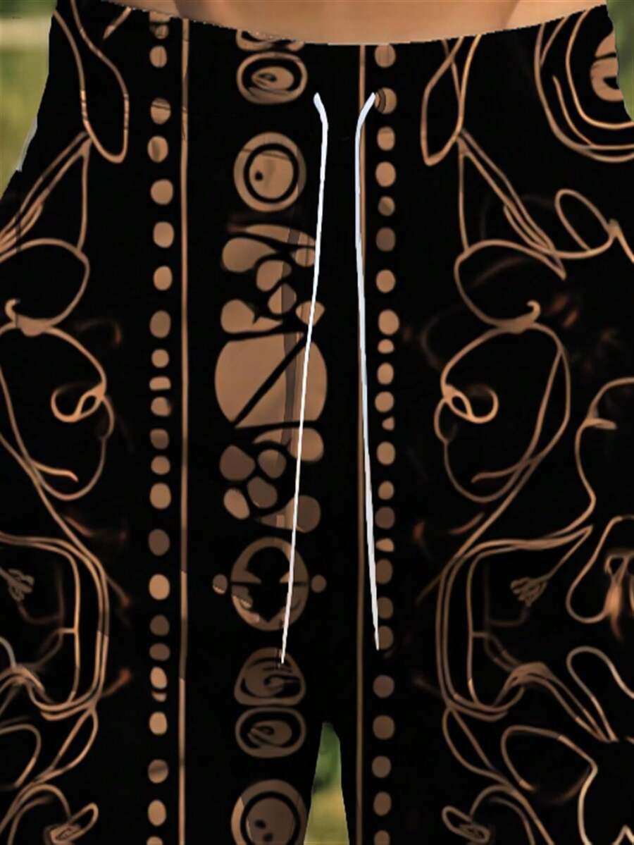 Mens Abstract Geometric Print  - Swim Trunk Quick Dry recensione e prezzo