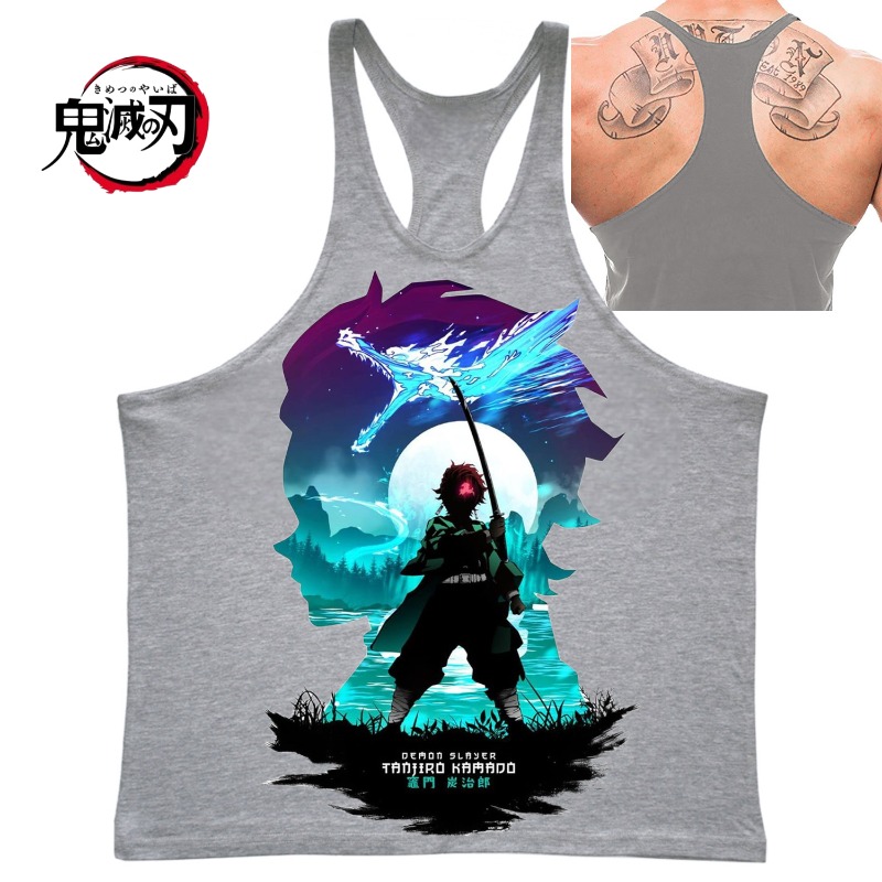 (Demon Slayer) GYM Mens Tank T - Tank Top Muscle recensione e prezzo