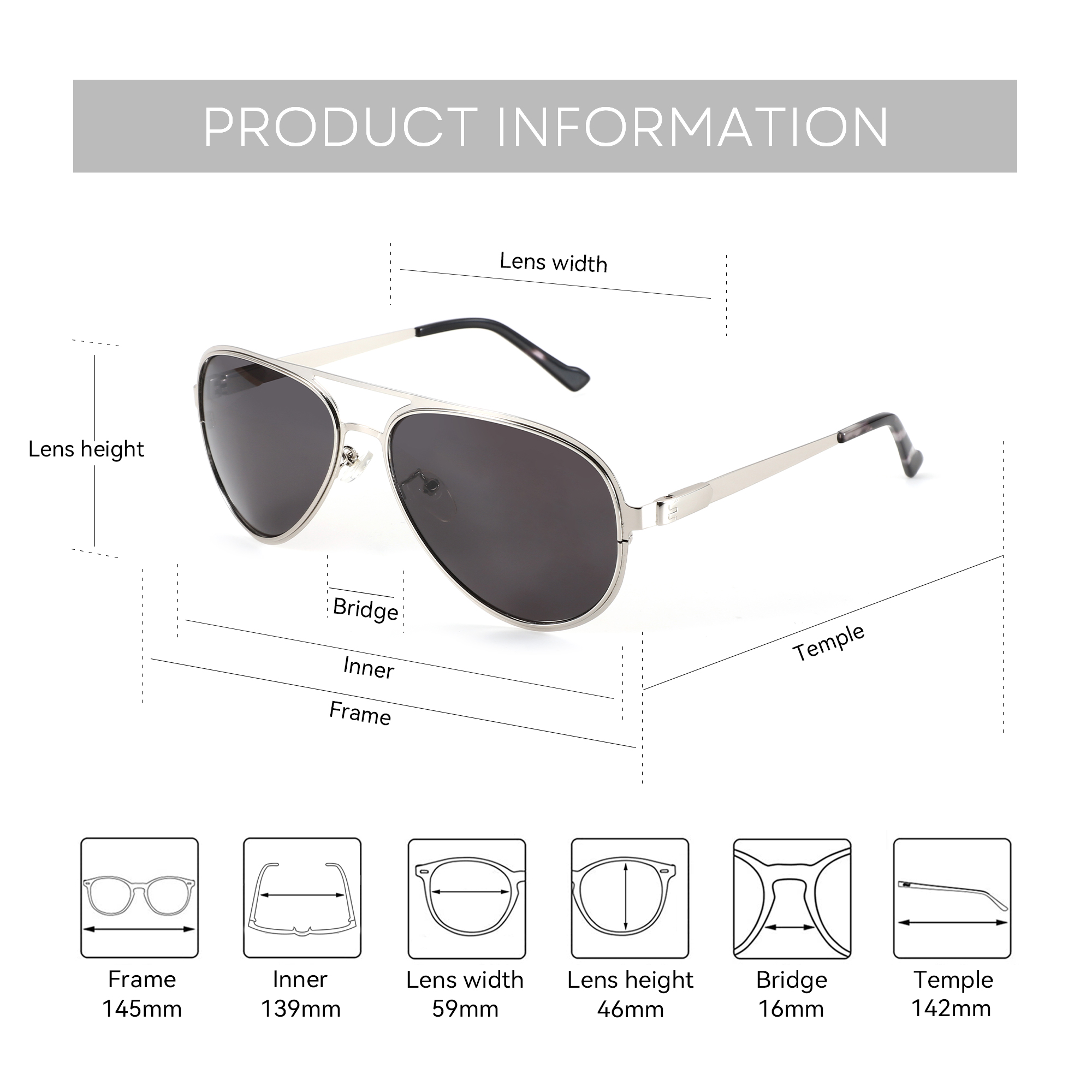 BLUEMOKY XL Size High Quilty M - Sunglasses Aviator Polarized recensione e prezzo