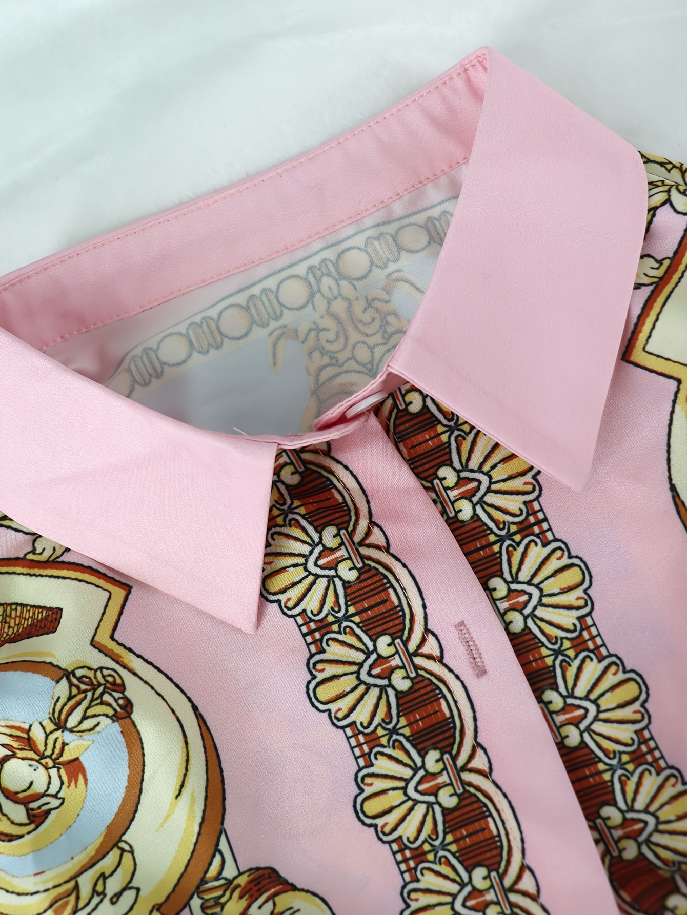 Women 2 Piece Set Ornate Print - Shirt Camp Collar recensione e prezzo