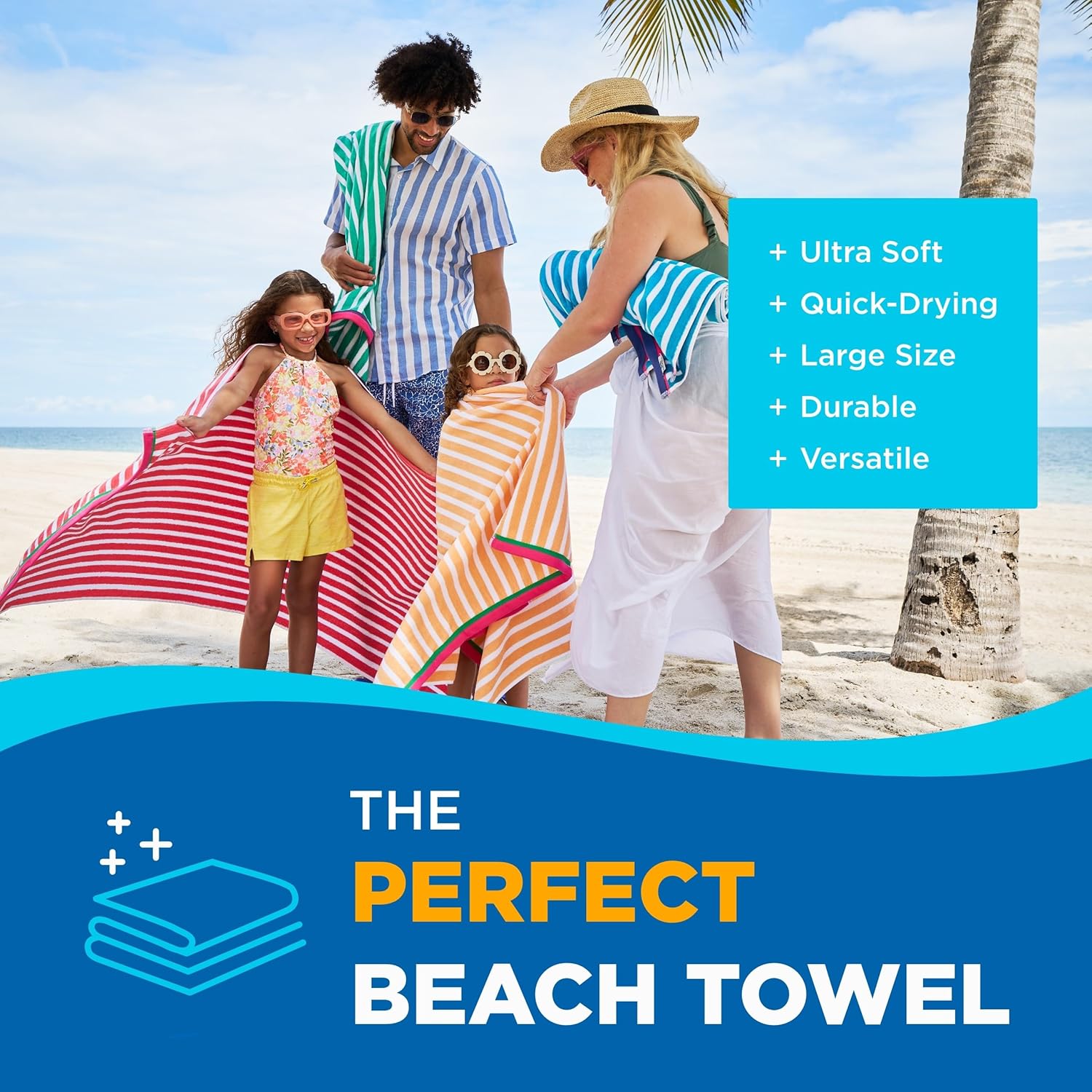 Colorful Racing Striped Beach  - Beach Towel Large recensione e prezzo