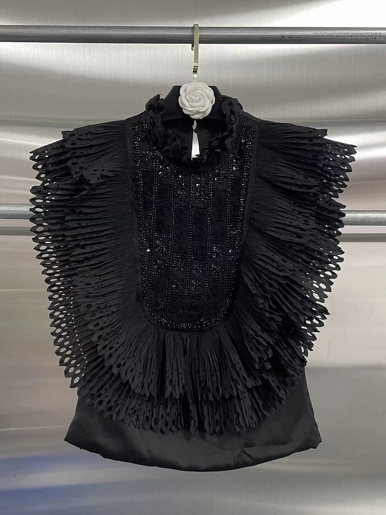 Top Blouse Women Sleeveless Ru - Shirt Camp Collar recensione e prezzo