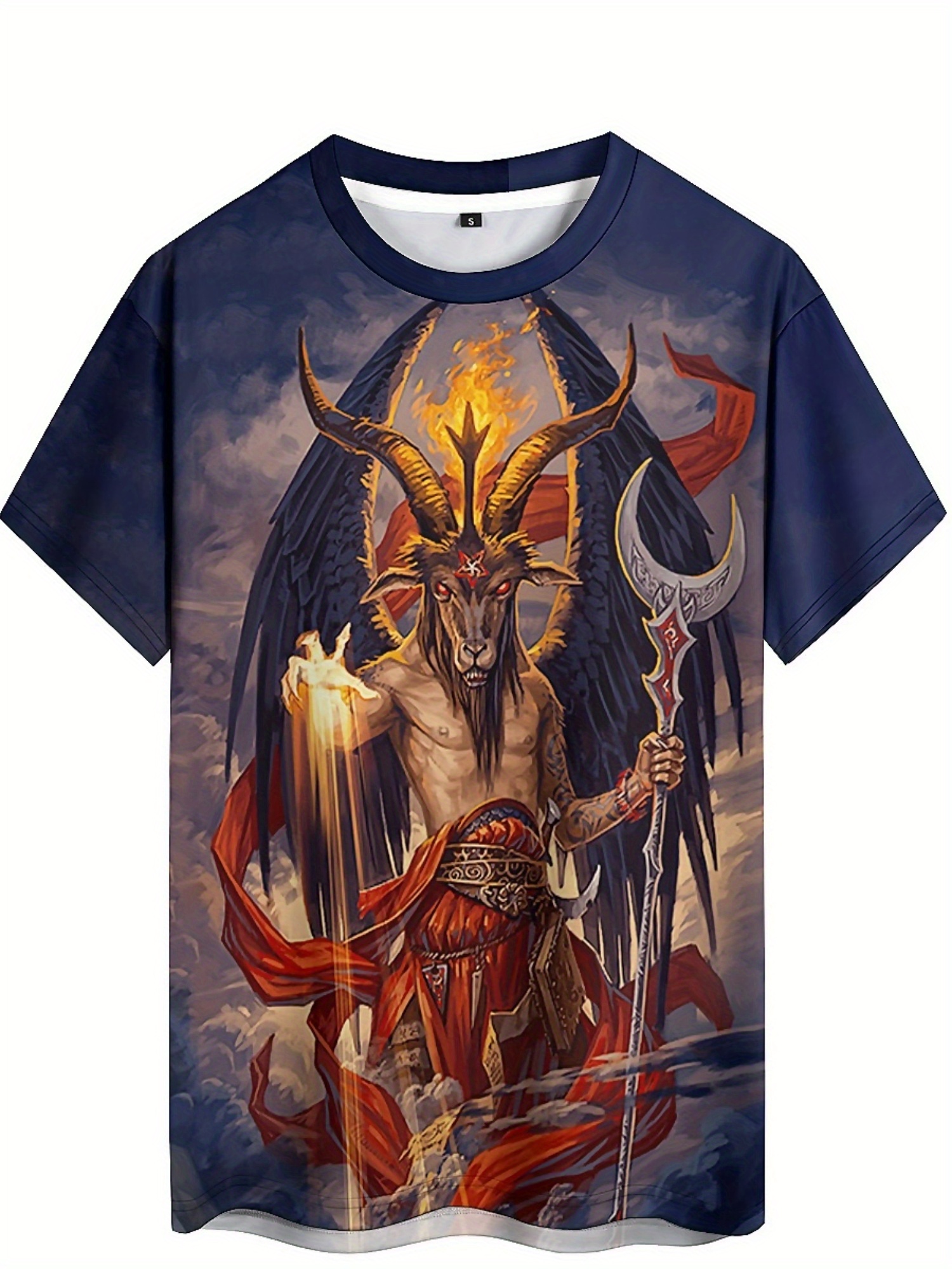 Men's 3D Demon Print T-Shirt | - Tee Graphic Print recensione e prezzo