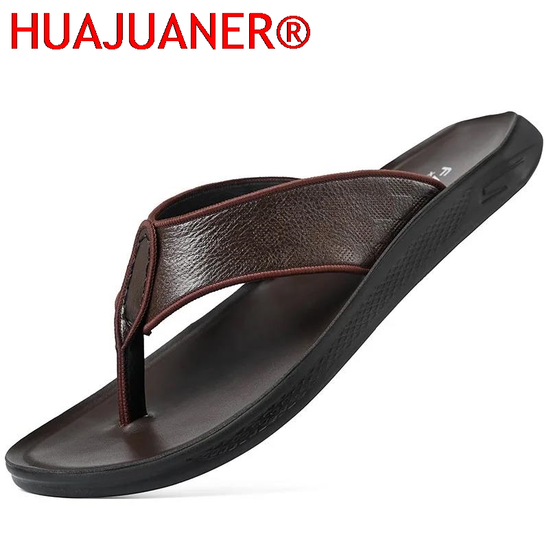 Casual Outdoor Men's Sandals S - Flip Flop Leather Men recensione e prezzo