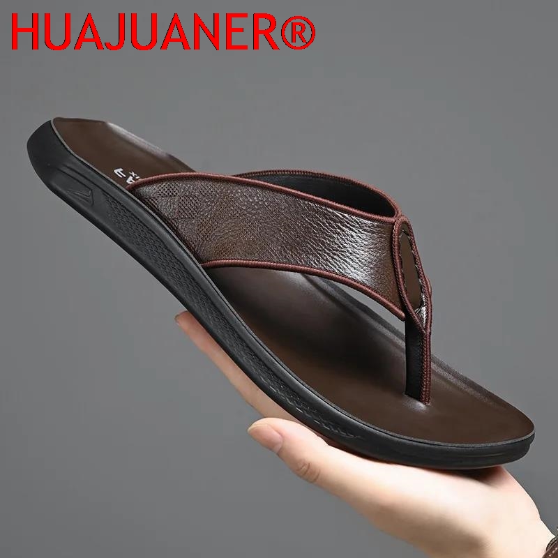 Casual Outdoor Men's Sandals S - Flip Flop Leather Men recensione e prezzo