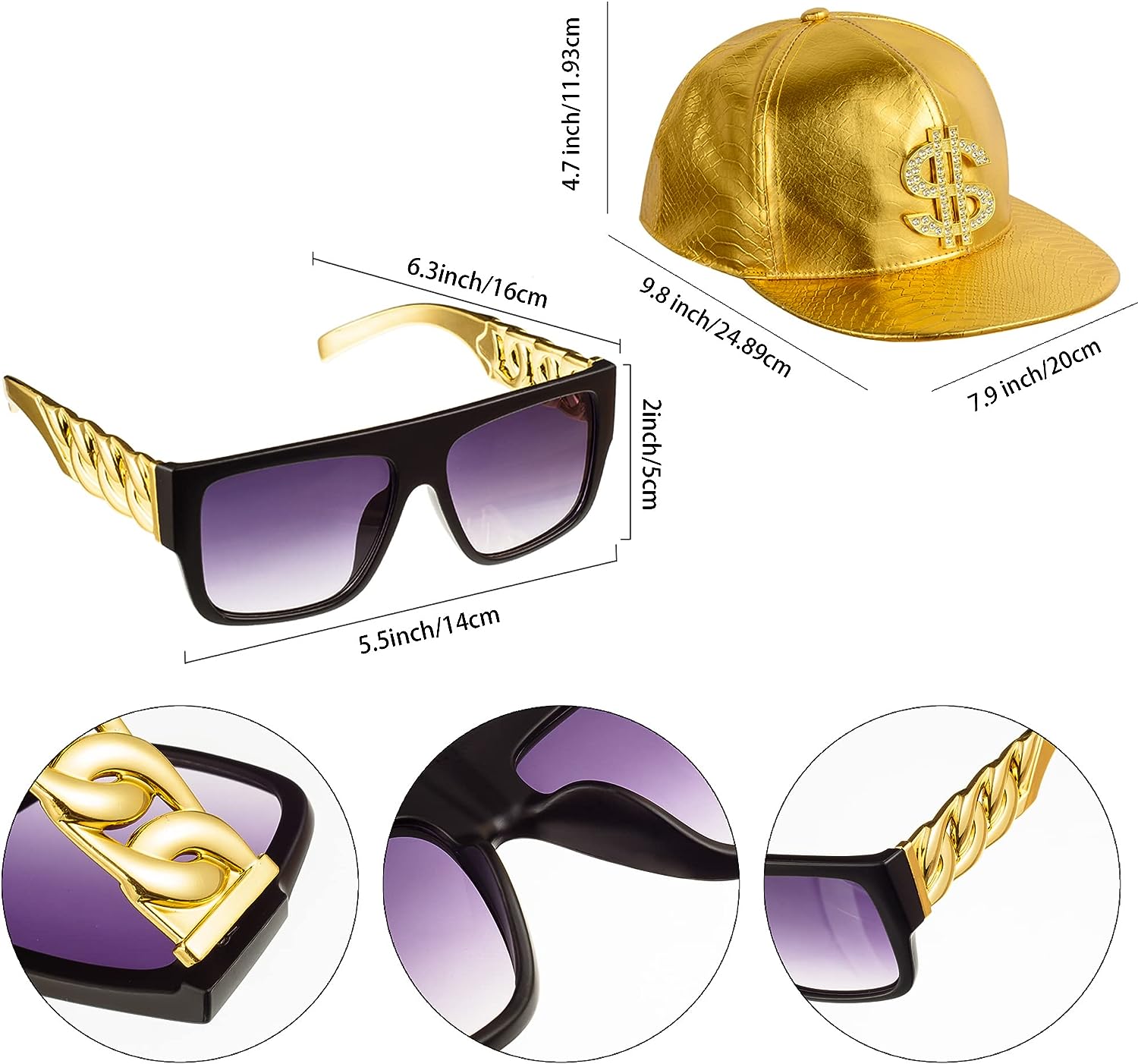 PESENAR 80s 90sHip Hop Costume - Sunglass Retainer Cord recensione e prezzo